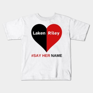 Retro-Say-Her-Name-Laken-Riley Kids T-Shirt